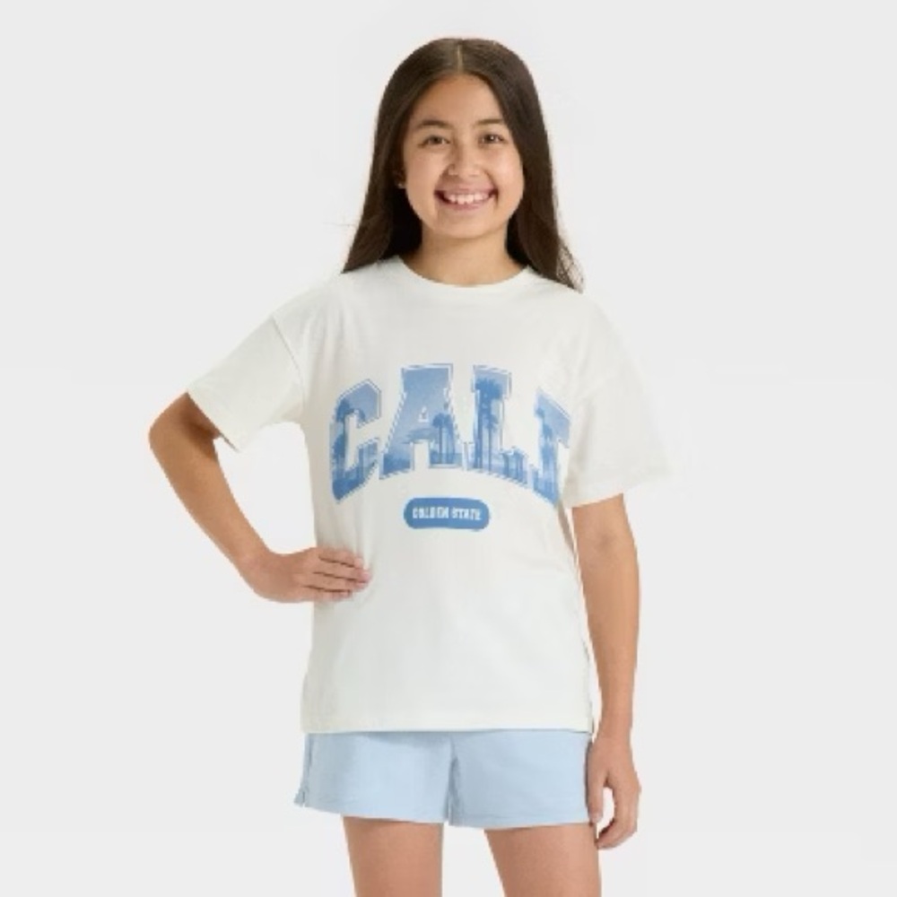 Cat & Jack Girls Graphic Tee “CALI Golden State” – Size S (6/7) NWT (sold‎ out)